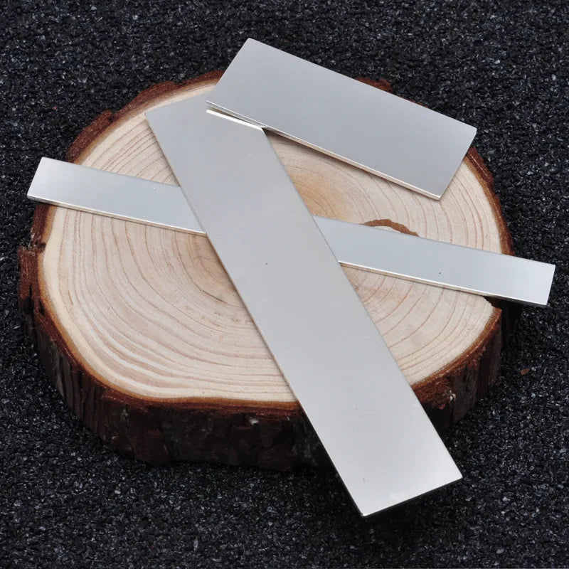 10CM S925/S9999 Solid Pure Silver Bar Material for DIY  Fine Jewelry Making Jewelry Accessories