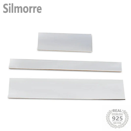 10CM S925/S9999 Solid Pure Silver Bar Material for DIY  Fine Jewelry Making Jewelry Accessories